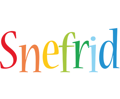 Snefrid birthday logo