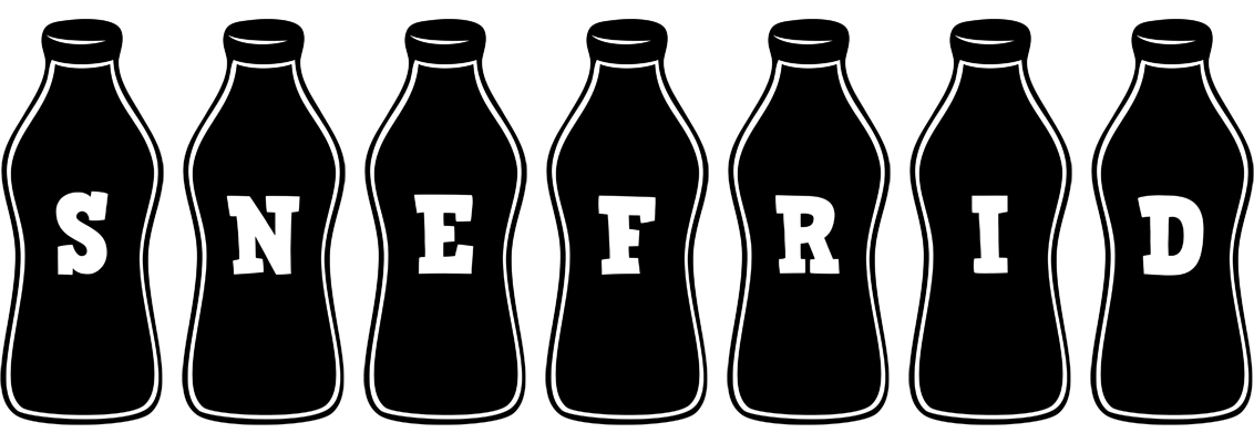 Snefrid bottle logo