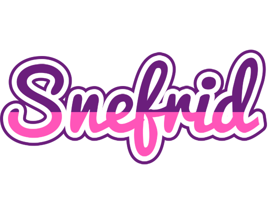 Snefrid cheerful logo