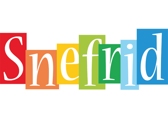 Snefrid colors logo