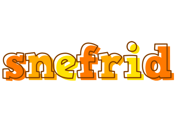 Snefrid desert logo