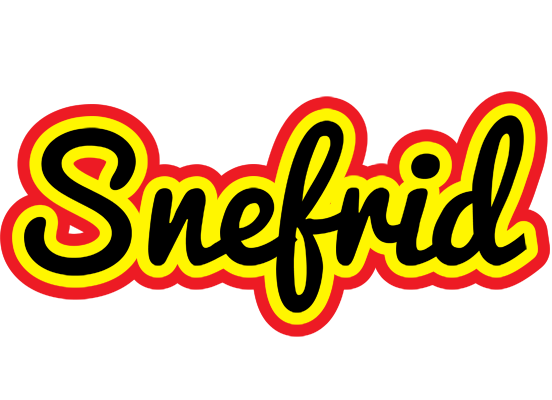 Snefrid flaming logo