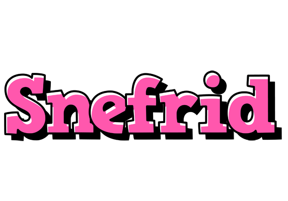 Snefrid girlish logo