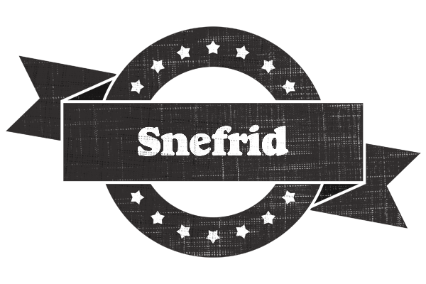 Snefrid grunge logo