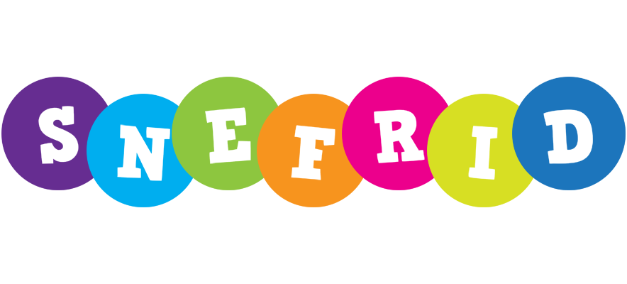 Snefrid happy logo