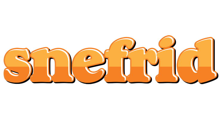 Snefrid orange logo
