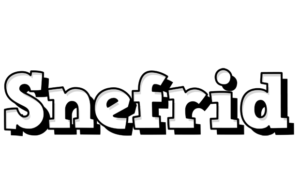 Snefrid snowing logo