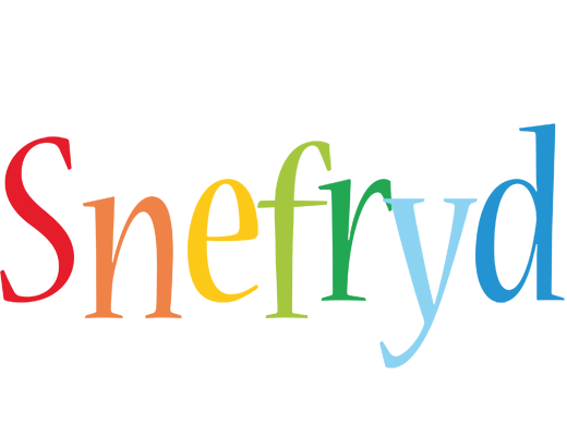Snefryd birthday logo