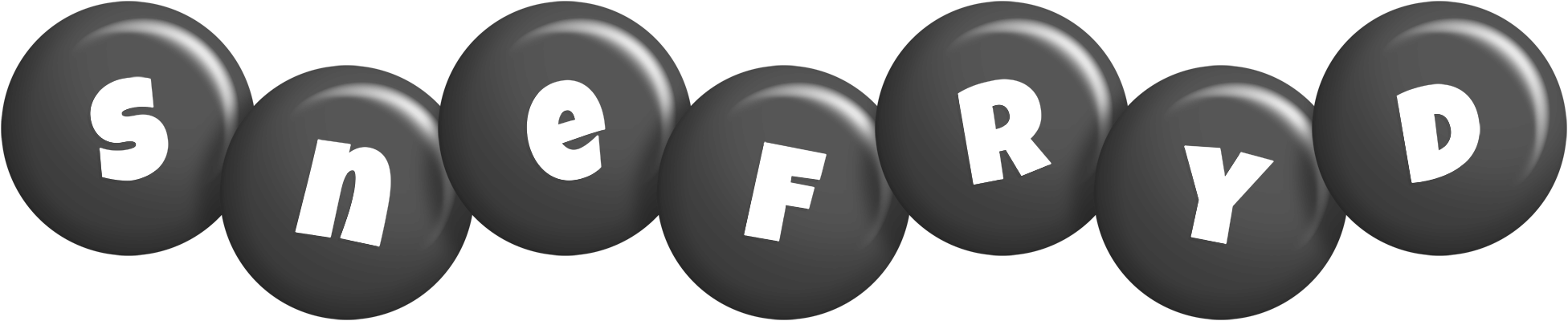 Snefryd candy-black logo