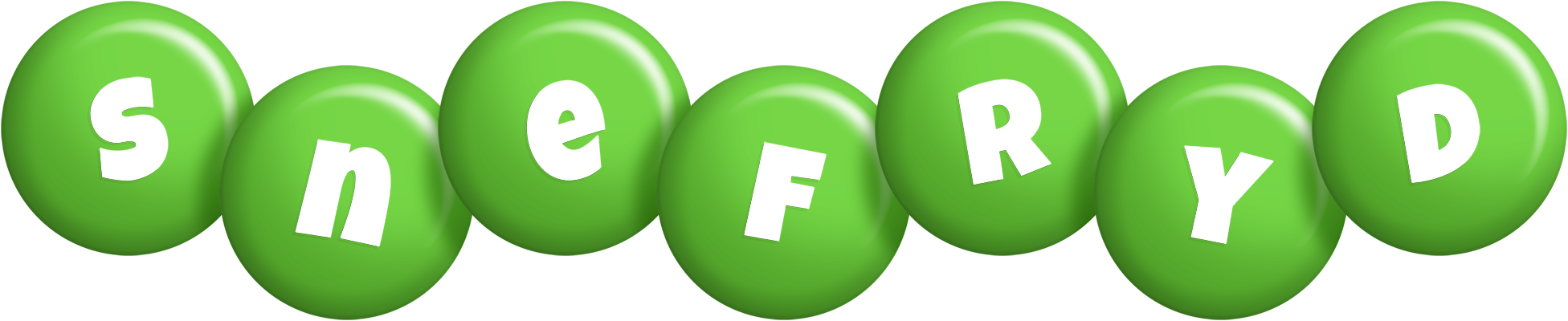 Snefryd candy-green logo