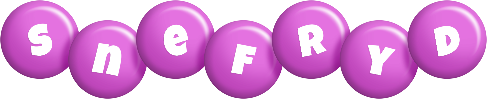 Snefryd candy-purple logo