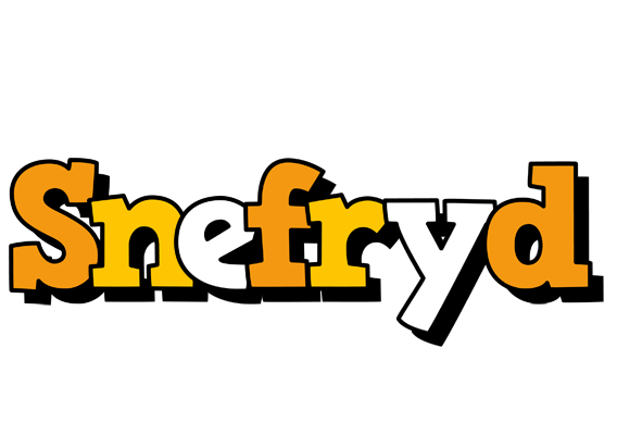 Snefryd cartoon logo
