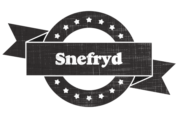 Snefryd grunge logo