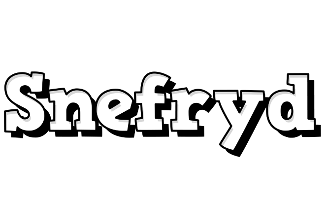 Snefryd snowing logo