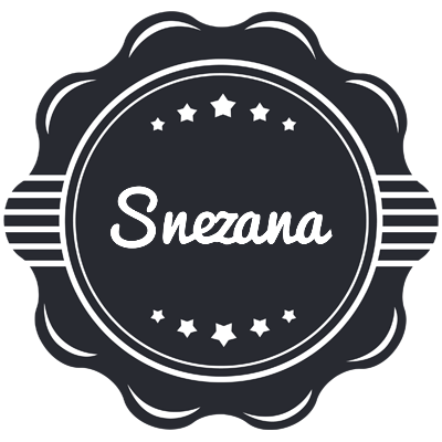 Snezana badge logo