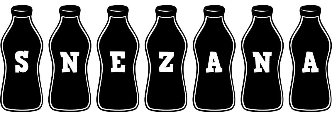 Snezana bottle logo