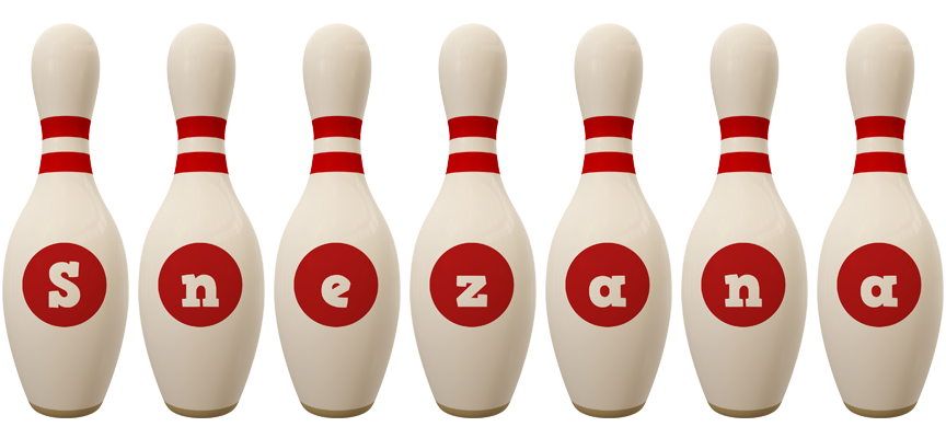 Snezana bowling-pin logo