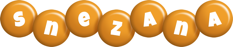 Snezana candy-orange logo