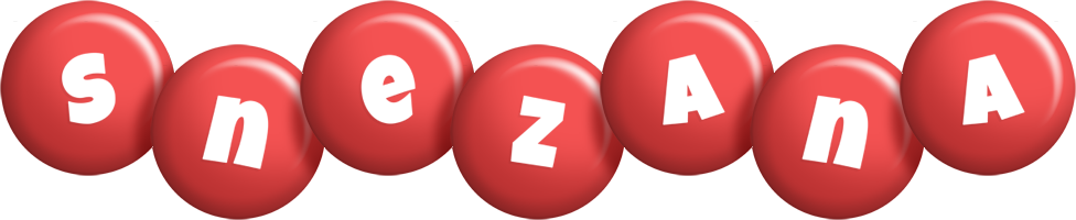 Snezana candy-red logo