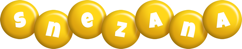 Snezana candy-yellow logo