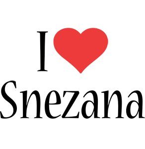 Snezana i-love logo