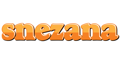 Snezana orange logo