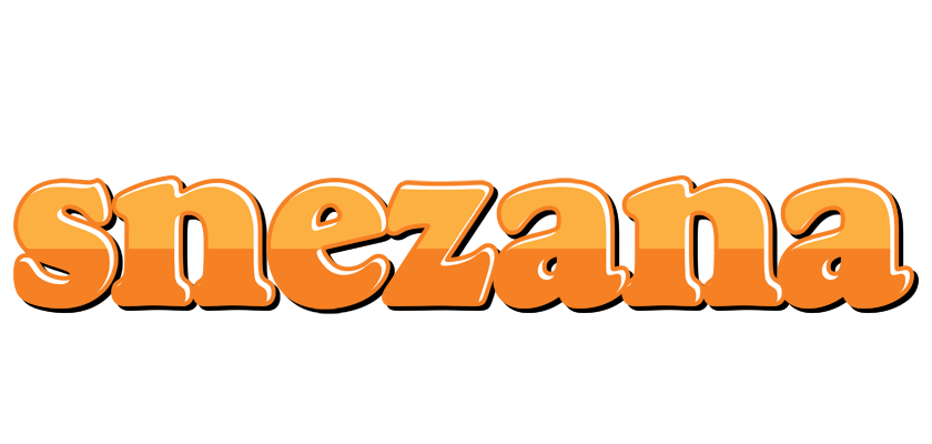 Snezana orange logo