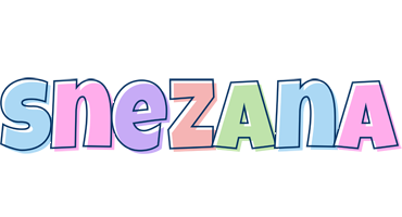 Snezana pastel logo