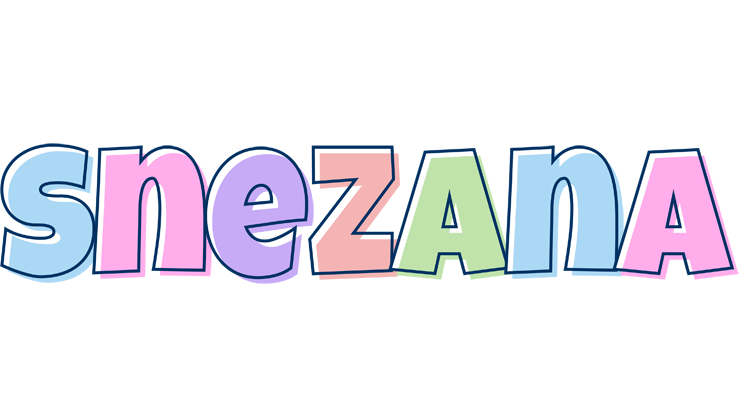 Snezana pastel logo