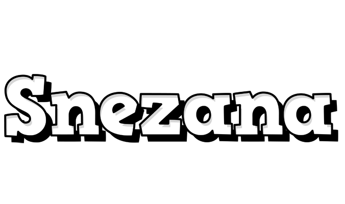 Snezana snowing logo