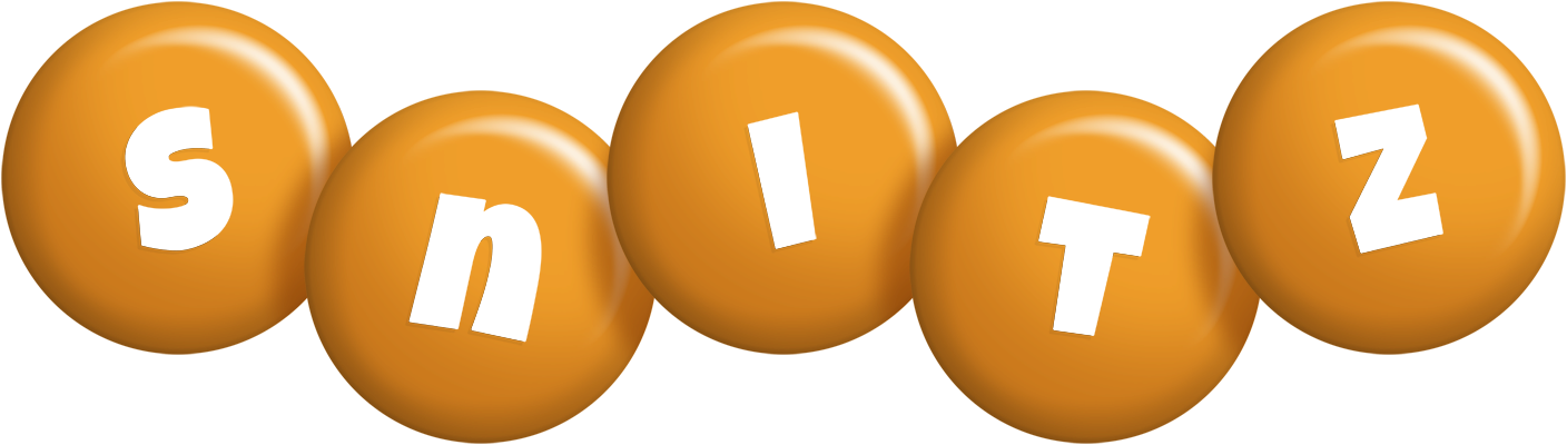 Snitz candy-orange logo