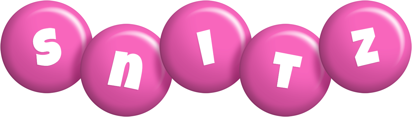 Snitz candy-pink logo