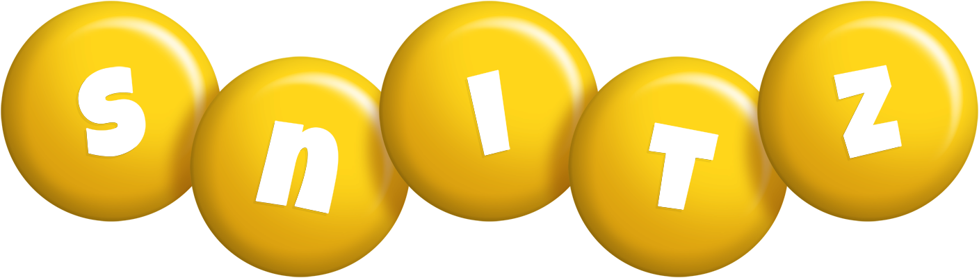 Snitz candy-yellow logo