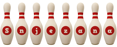 Snjezana bowling-pin logo