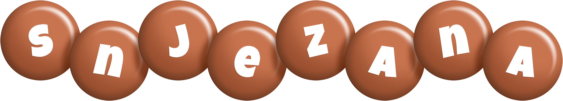 Snjezana candy-brown logo