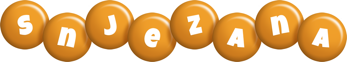 Snjezana candy-orange logo