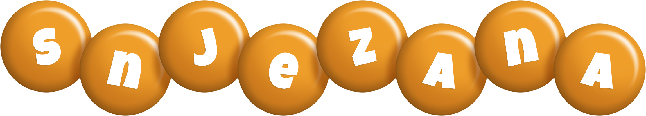 Snjezana candy-orange logo