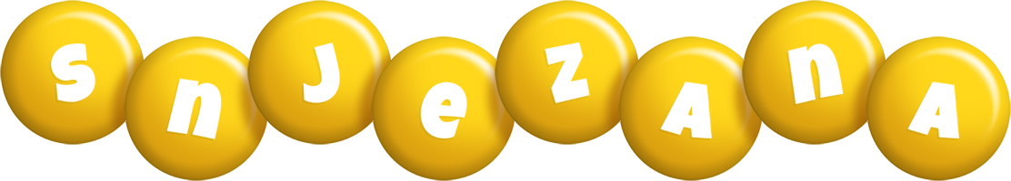 Snjezana candy-yellow logo