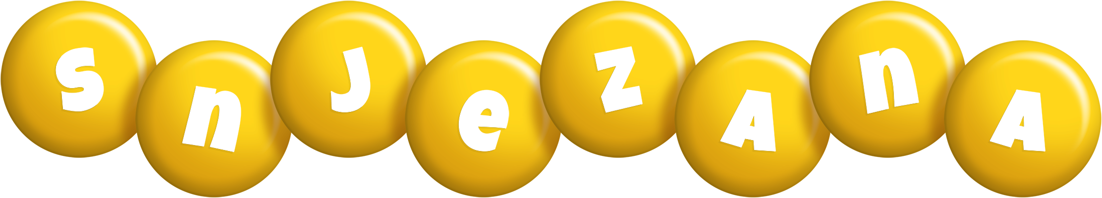 Snjezana candy-yellow logo