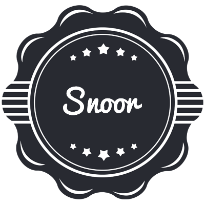 Snoor badge logo