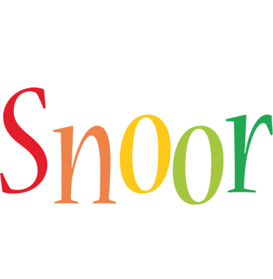Snoor birthday logo
