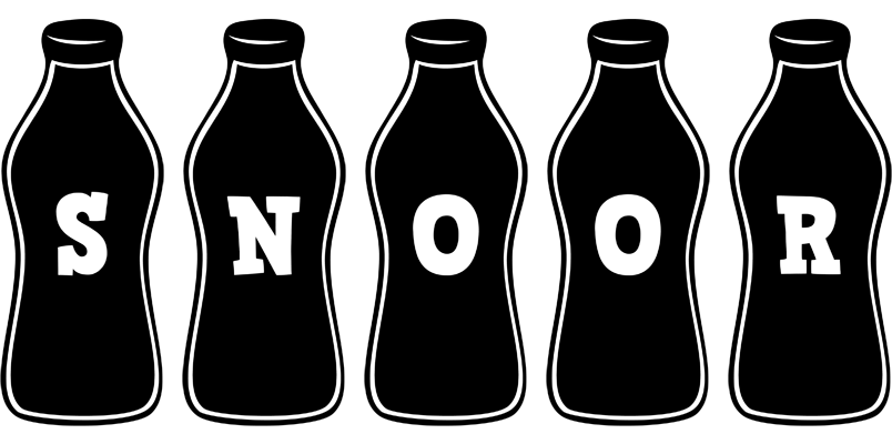 Snoor bottle logo