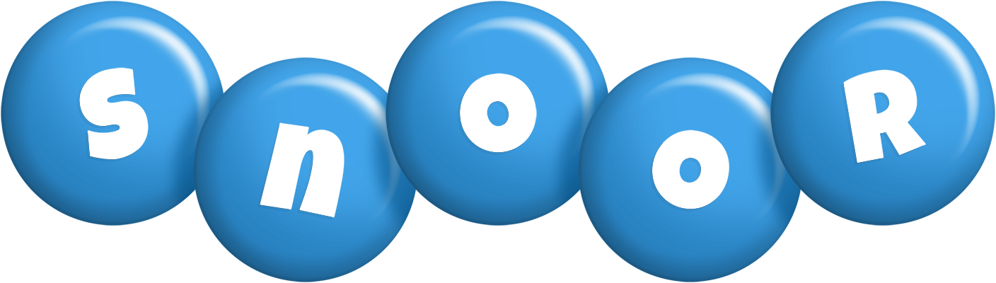 Snoor candy-blue logo