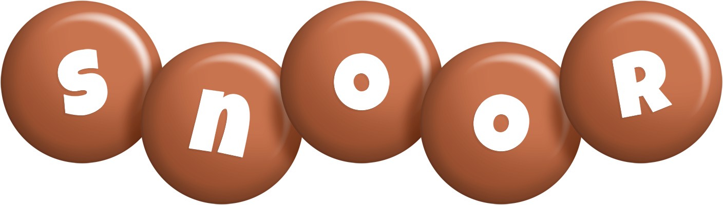 Snoor candy-brown logo