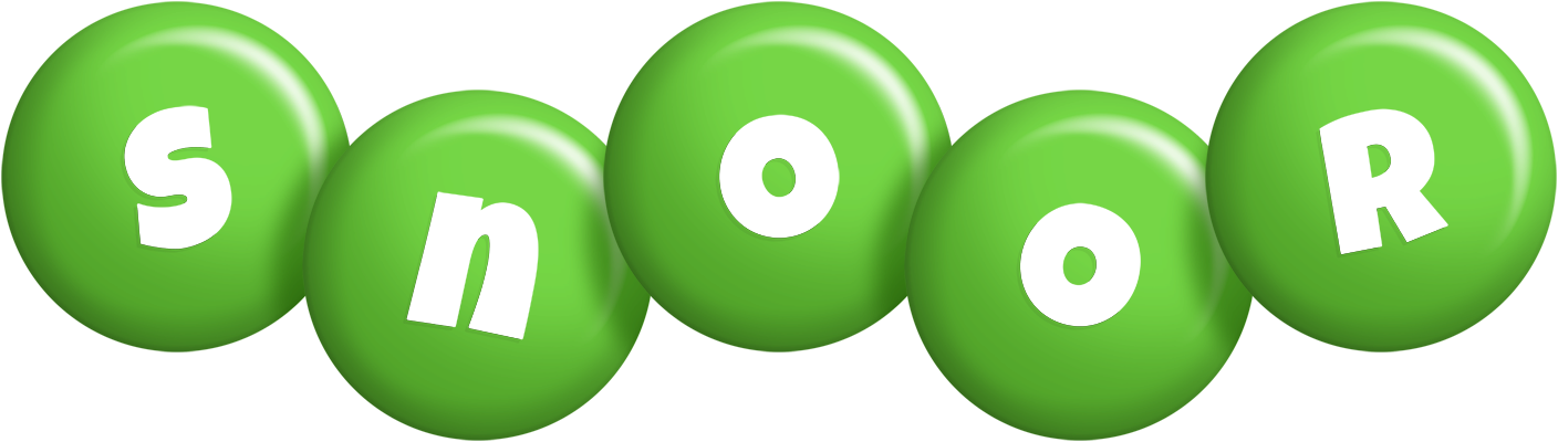 Snoor candy-green logo