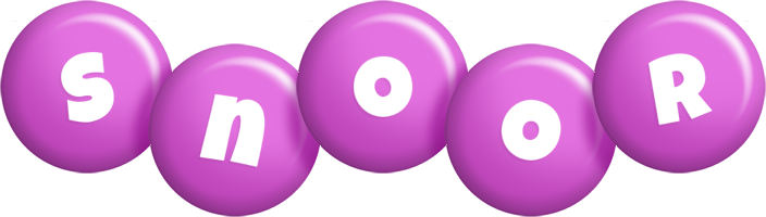 Snoor candy-purple logo