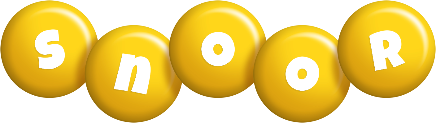 Snoor candy-yellow logo
