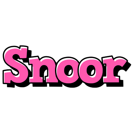 Snoor girlish logo