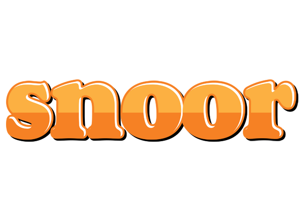 Snoor orange logo