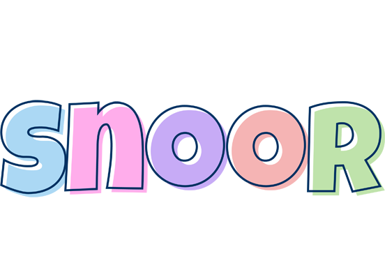 Snoor pastel logo